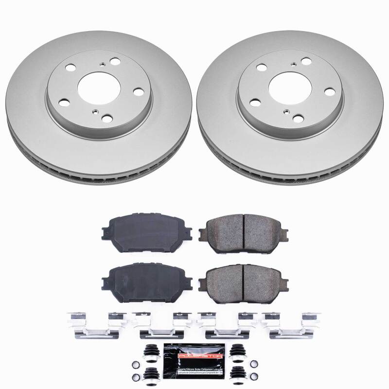Power Stop 02-06 Toyota Camry Front Z23 Coated Brake Kit