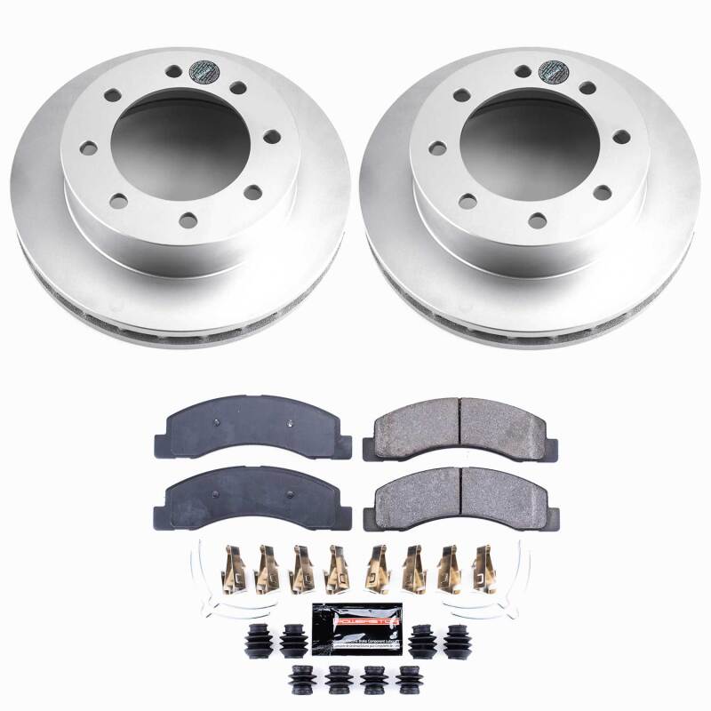 Power Stop 1999 Ford F-250 Super Duty Front Z23 Coated Brake Kit