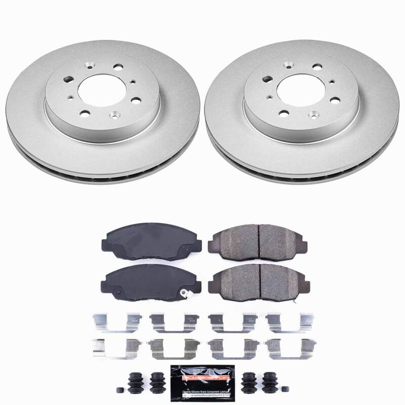 Power Stop 96-05 Honda Civic Front Z23 Coated Brake Kit