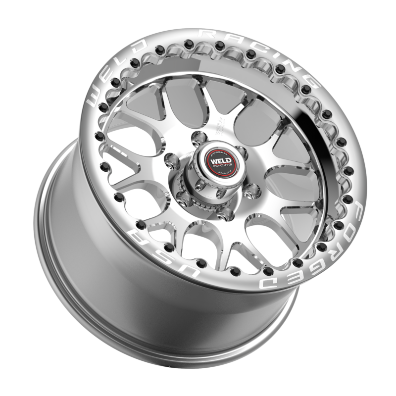 Weld S77 HD Beadlock 17x11/6x127/7.4 BS/3.18 HB-Polished Center-Polished Shell-Polished SBL Wheel