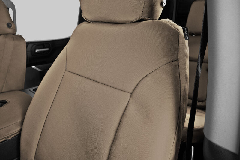 Covercraft 19-24 Chevrolet Silverado Endura PrecisionFit Custom Second Row Seat Covers - Tan/Tan