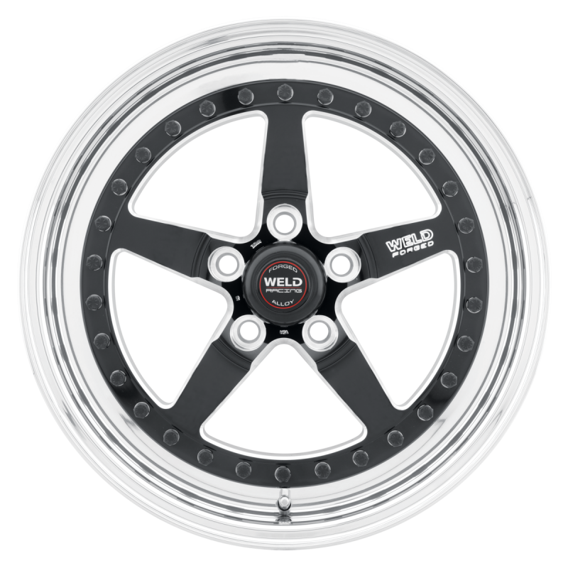 Weld Weldstar 17x8 / 5x4.5 / 5.2 BS / 3.18 HB - Black Center - Polished Shell - Non-BL Wheel