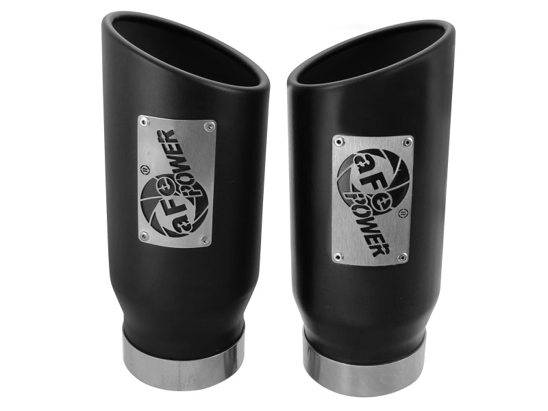 afe MACH Force-Xp Universal Exhaust Tip 4 IN Inlet x 5 IN Outlet x 12 IN L