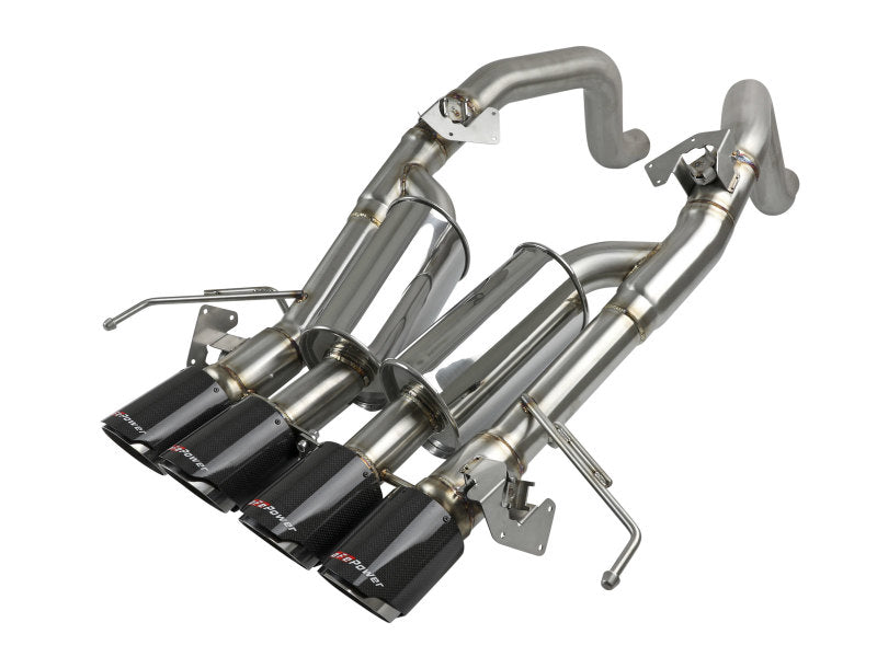 aFe MACH Force-Xp Axle-Back Exhaust System w/ Carbon Fiber Tips – Chevrolet Corvette (C7) 2014-2019 6.2L