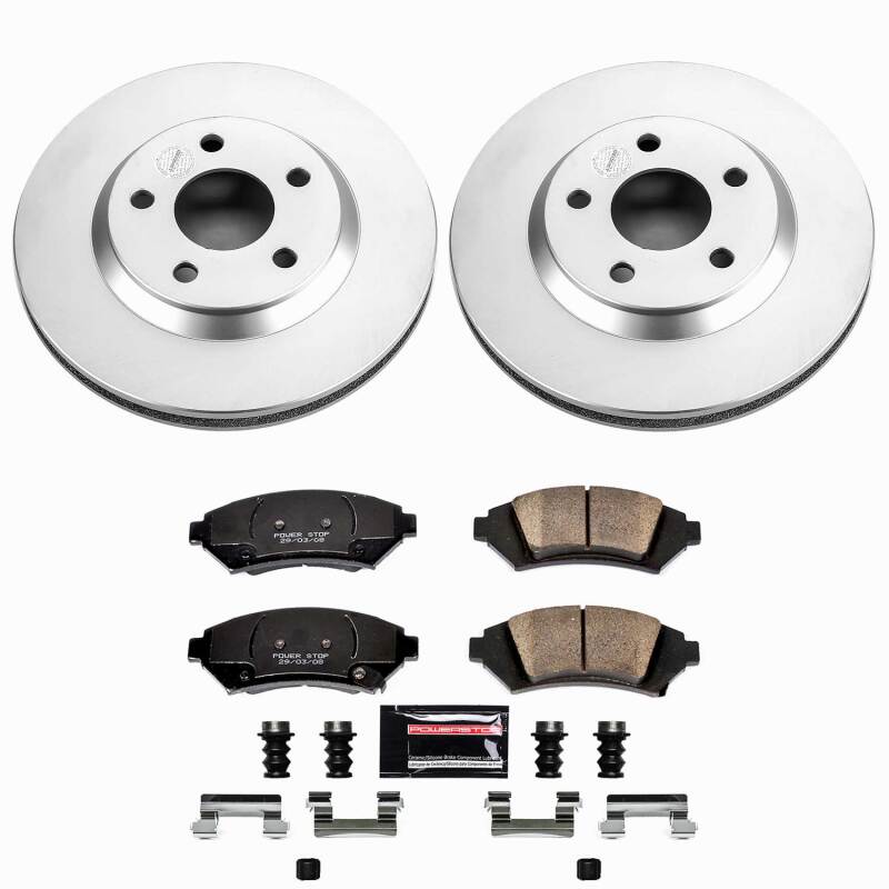 Power Stop 2005 Buick LeSabre Front Z23 Coated Brake Kit