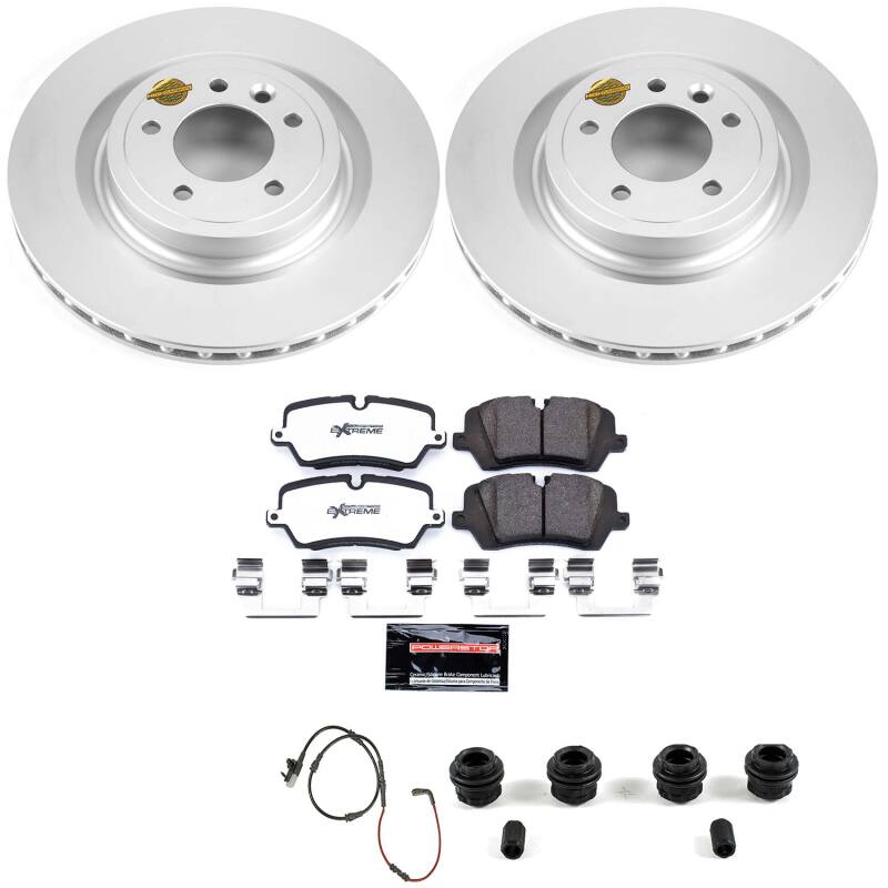 Power Stop 2017 Land Rover Discovery Rear Z36 Coated Truck & Tow Brake Kit