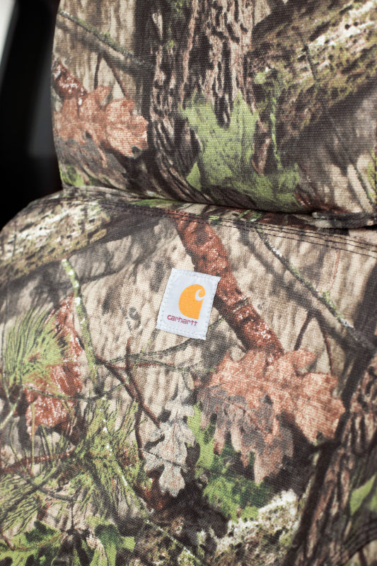 Covercraft 19-20 Ford F150 Carhartt Camo SeatSaver Custom Front Row Seat Covers - Mossy Oak