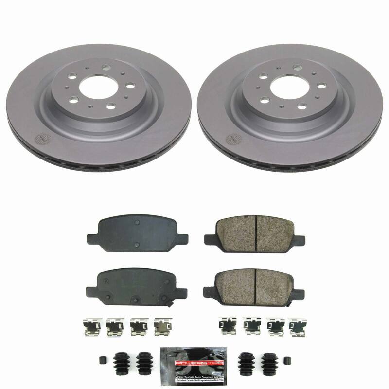 Power Stop 17-21 Tesla 3 Rear Z23 Coated Brake Kit