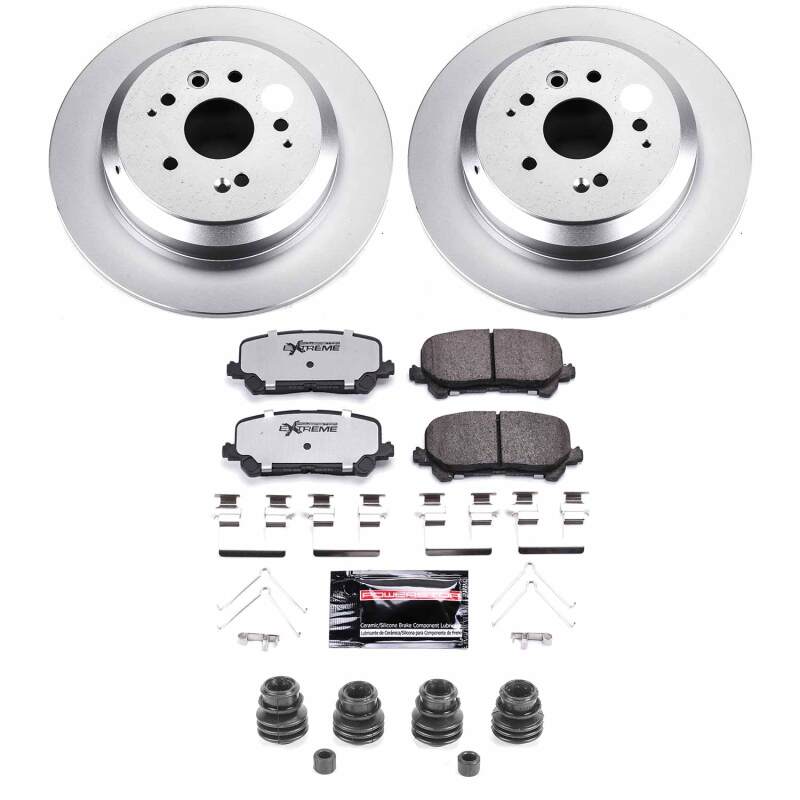 Power Stop 14-16 Acura MDX Rear Z36 Coated Truck & Tow Brake Kit