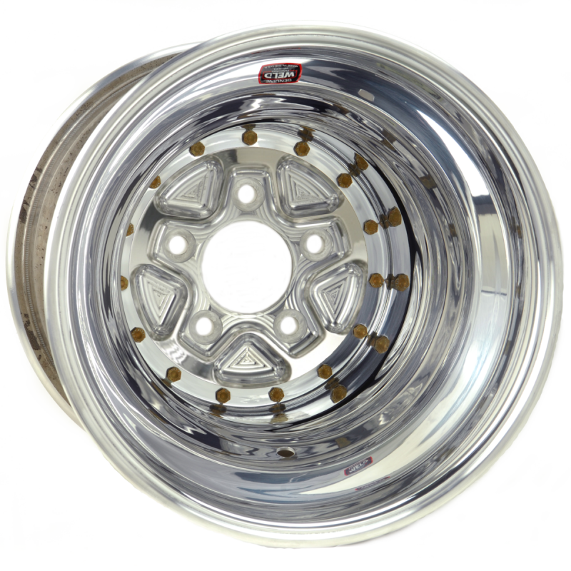 Weld Alumastar Pro 16x20 / 5x5 / 6.5 BS / 3.5 HB - Polished Center - Polished Shell - DBL Wheel