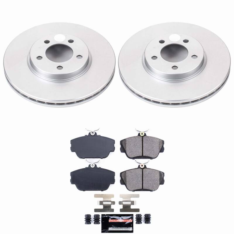 Power Stop 96-99 Ford Taurus Front Z23 Coated Brake Kit