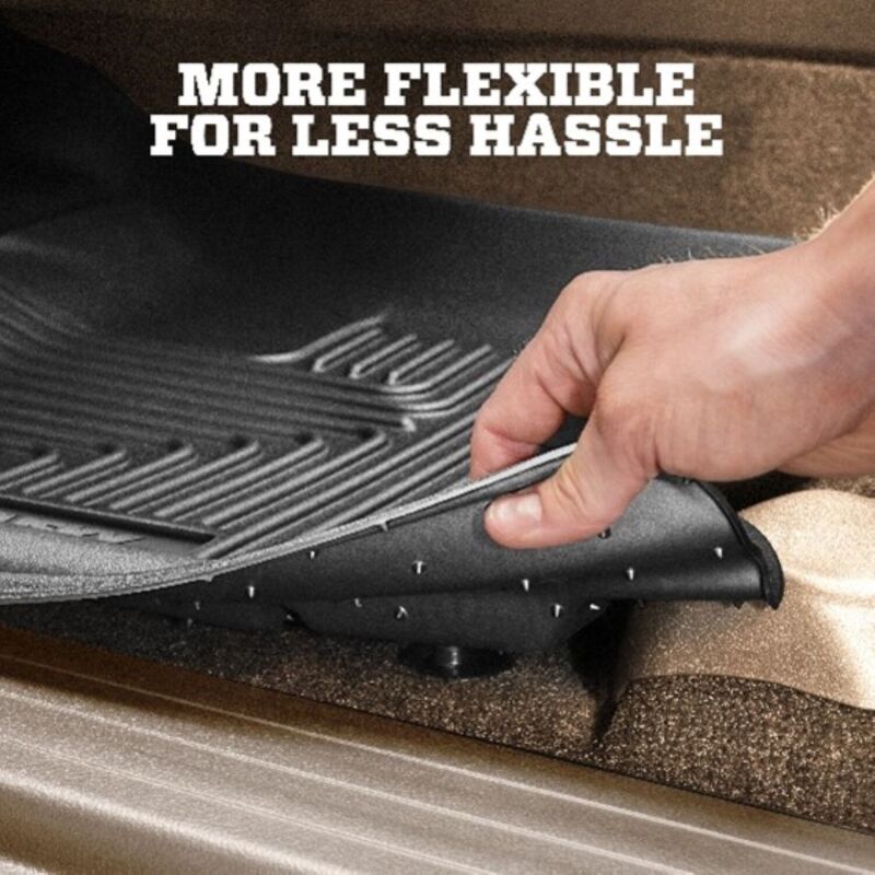 Husky Liners 2019+ Ford Ranger SuperCrew Cab Weatherbeater Black Front &amp; 2nd Seat Floor Liners