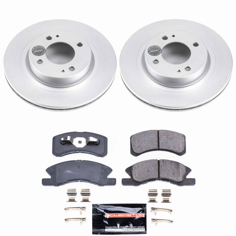 Power Stop 17-24 Mitsubishi Mirage Front Z23 Coated Brake Kit
