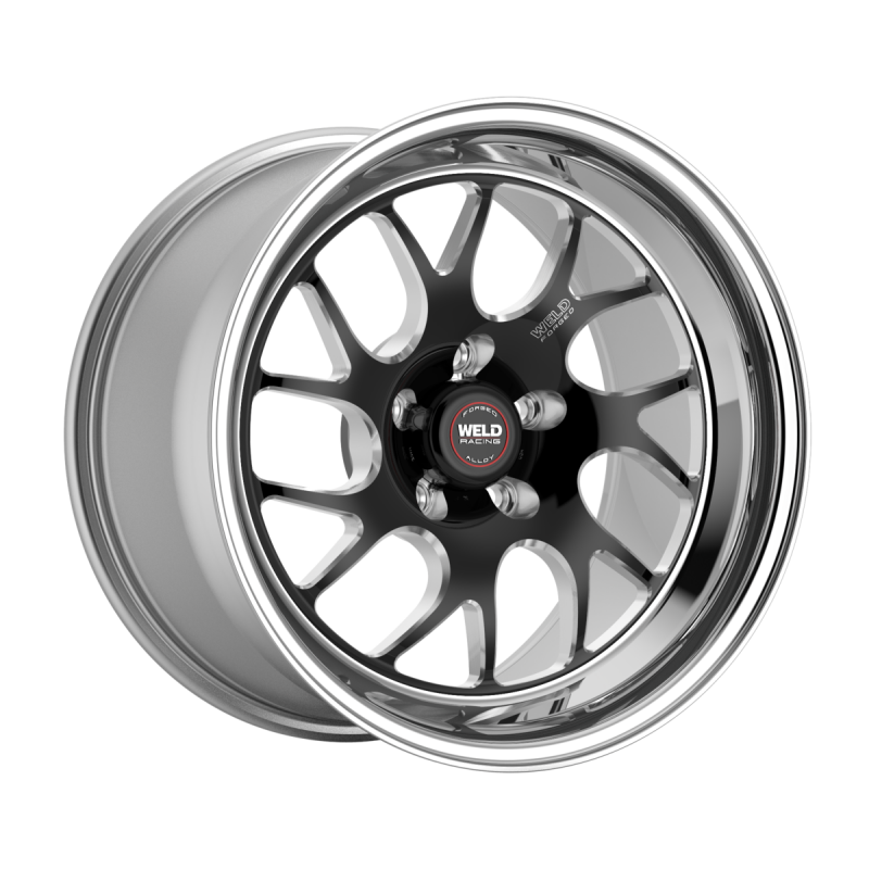 Weld S78 17x9.5 / 5x120.65 / 7.3 BS / 3.18 HB - Black Center - Polished Shell - Non-BL Wheel