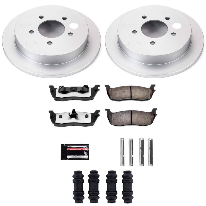 Power Stop 00-02 Ford Expedition Rear Z36 Coated Truck & Tow Brake Kit