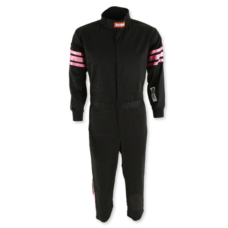 RaceQuip Pink Trim SFI-1 JR. Suit - Kids Large