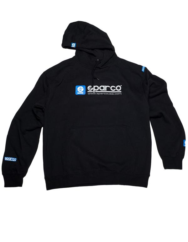 Sparco Swtshrt Hooded Www Blk Xsml