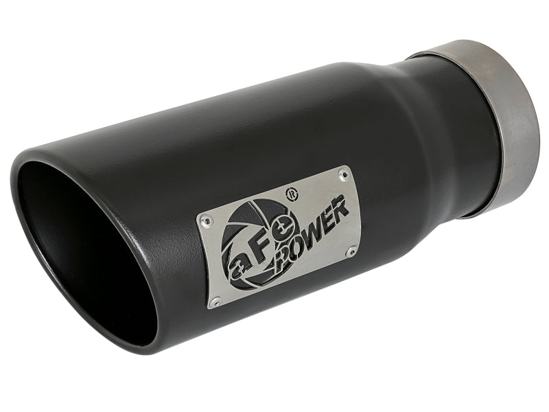 afe MACH Force-Xp Universal Exhaust Tip 4 IN Inlet x 5 IN Outlet x 12 IN L