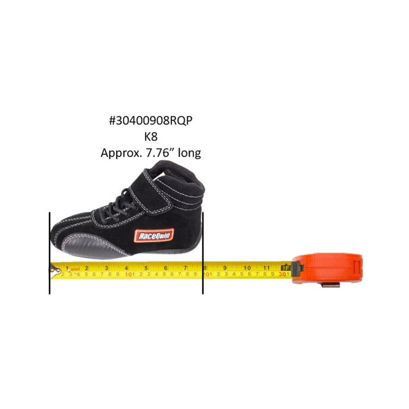 RaceQuip Euro Carbon-L SFI Shoe Kids 8