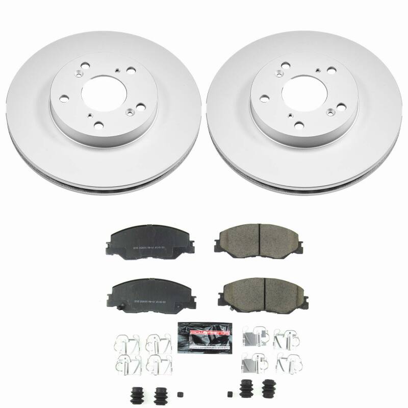 Power Stop 22-24 Honda Civic Front Z23 Coated Brake Kit