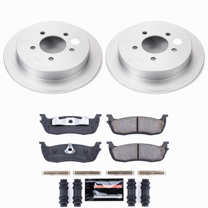 Power Stop 00-02 Ford Expedition Rear Z23 Coated Brake Kit