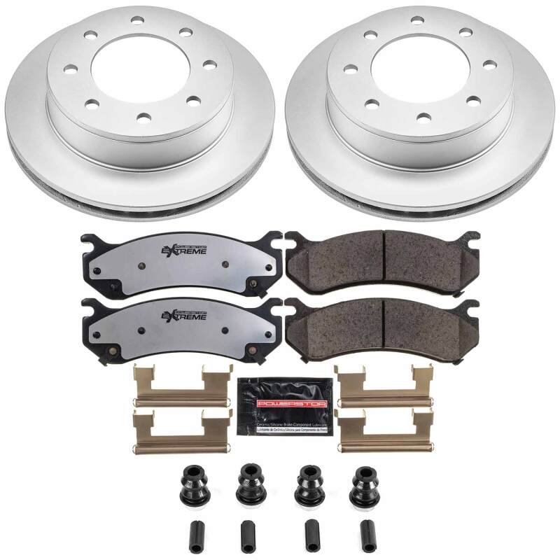 Power Stop 01-03 Chevrolet Silverado 1500 HD Rear Z36 Coated Truck & Tow Brake Kit