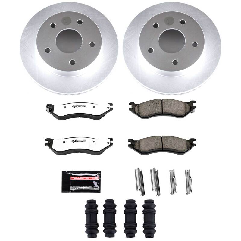 Power Stop 00-01 Dodge Ram 1500 Front Z36 Coated Truck & Tow Brake Kit