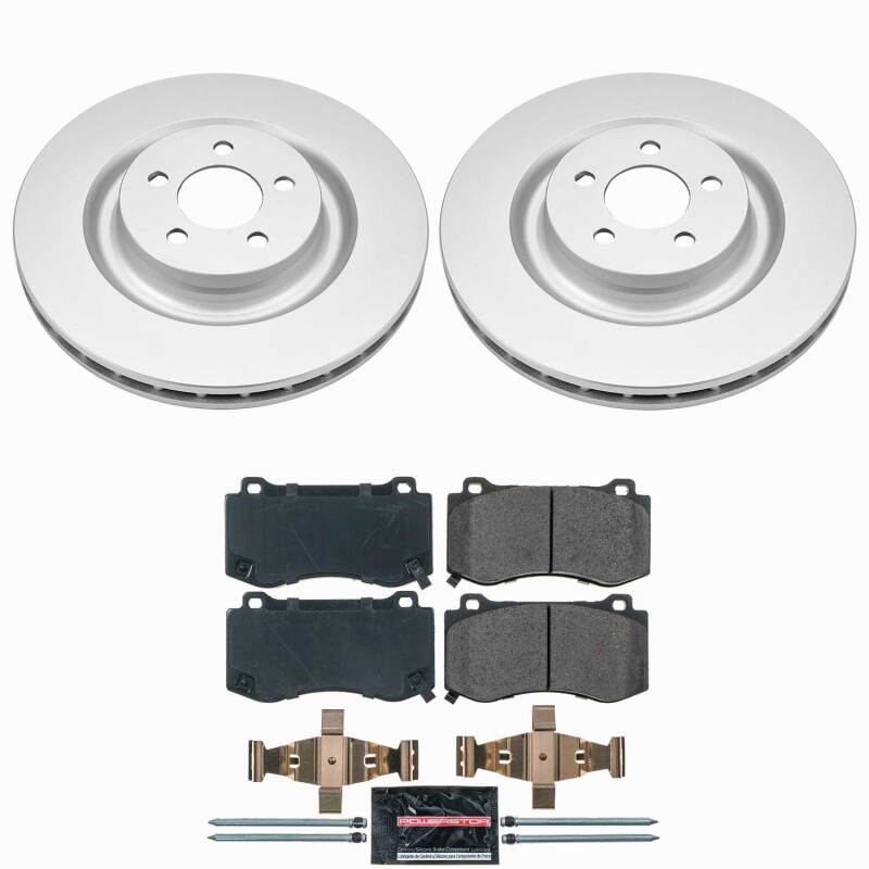 Power Stop 05-10 Chrysler 300 Front Z23 Coated Brake Kit
