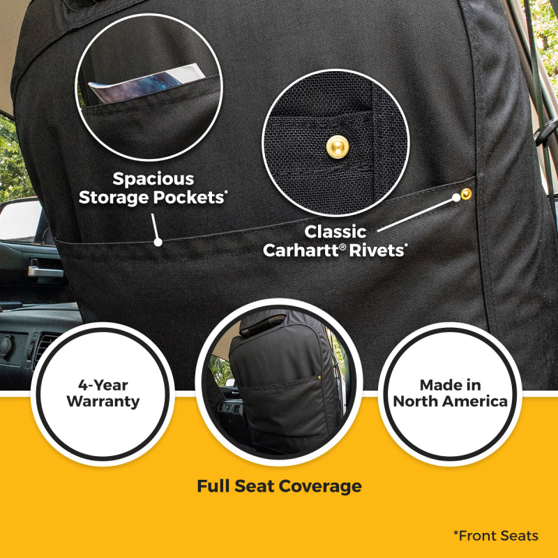 Covercraft 24-25 Ford Ranger Carhartt Super Dux SeatSaver Second Row Custom Seat Cover - Black
