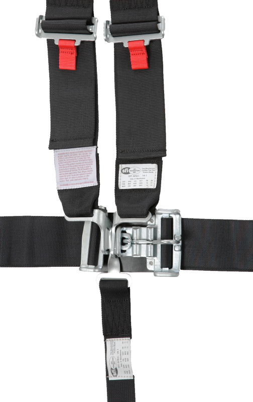 RaceQuip Black L & L V4pt Seat Belt