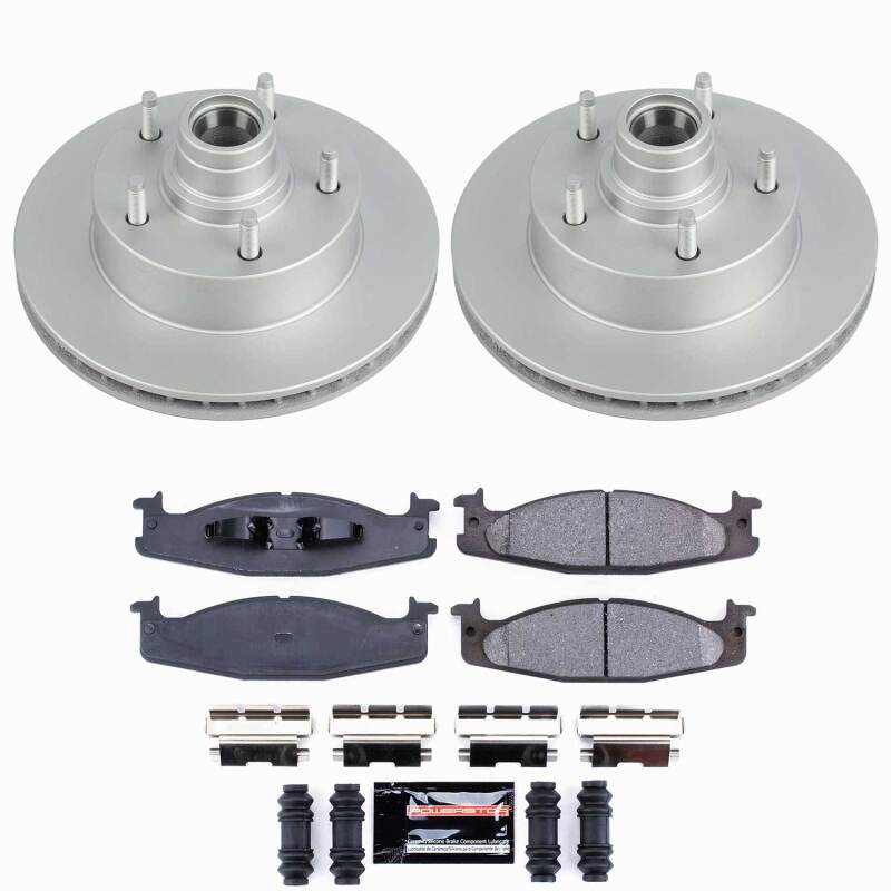 Power Stop 94-01 Ford E-150 Econoline Front Z23 Coated Brake Kit