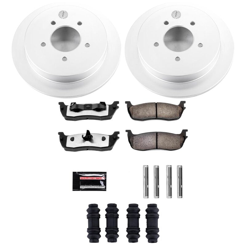 Power Stop 97-00 Ford Expedition Rear Z36 Coated Truck & Tow Brake Kit