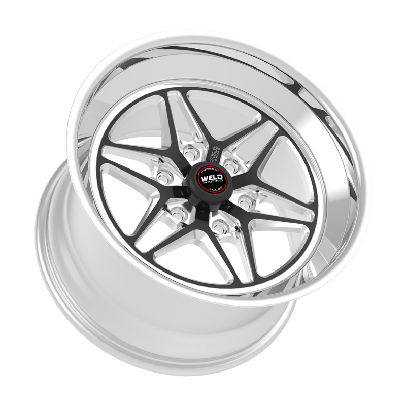 Weld S81 HD 17x9.5 / 6x139.7 / 5.7 BS / 3.54 HB - Black Center - Polished Shell - Non-BL Wheel