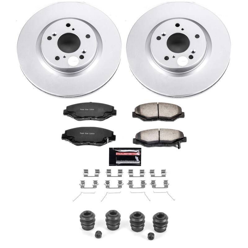 Power Stop 12-16 Honda CR-V Front Z36 Coated Truck & Tow Brake Kit