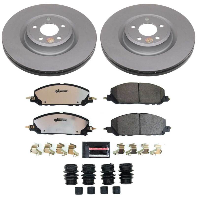 Power Stop 20-25 Ford Explorer Front Z36 Coated Truck & Tow Brake Kit