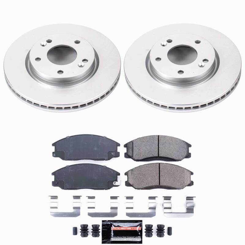 Power Stop 01-04 Hyundai Santa Fe Front Z23 Coated Brake Kit