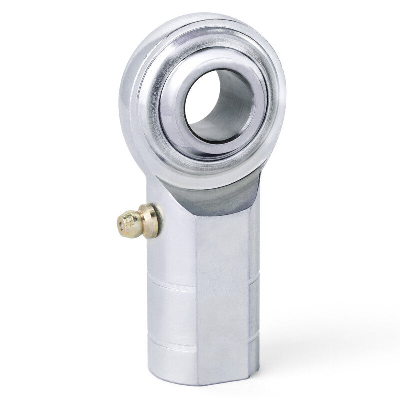 QA1 C Series 2-Pc Rod End - Female/Left Hand - 12mm Bore x M12x1.75 w/Zerk - Carbon Steel