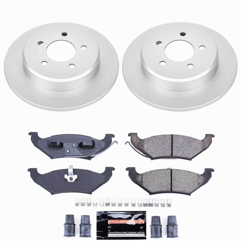 Power Stop 97-99 Chrysler Town & Country Rear Z23 Coated Brake Kit