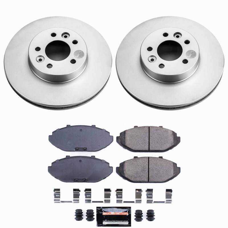 Power Stop 98-02 Ford Crown Victoria Front Z23 Coated Brake Kit