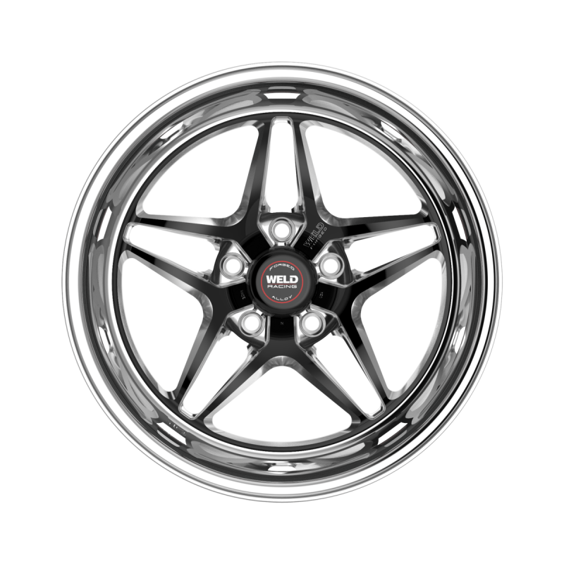 Weld S81 17x8 / 5x120 / 5.2 BS / 3.18 HB - Black Center - Polished Shell - Non-BL Wheel