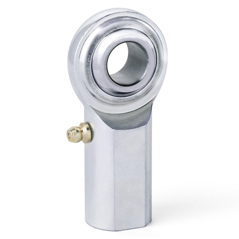 QA1 C Series 2-Pc Rod End - Female/Right Hand - .625in Bore x 5/8-18 w/Zerk - Carbon Steel