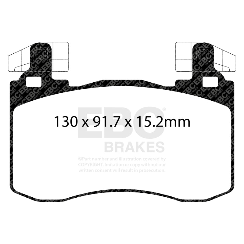 EBC 2019+ Genesis G70 2.0T (Brembo) Yellowstuff Front Brake Pads