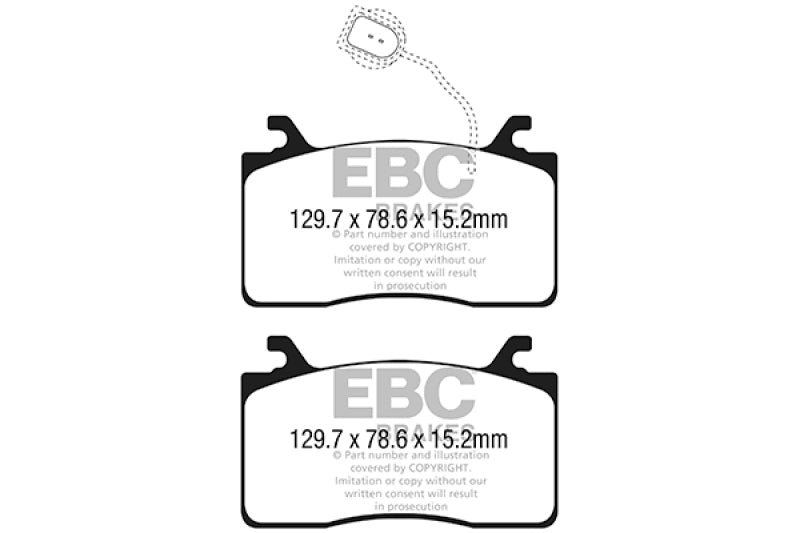 EBC 2017+ Alfa Romeo Giulia 2.0T Bluestuff Front Brake Pads