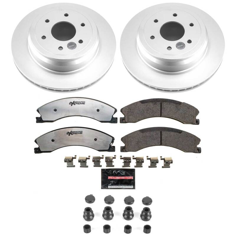 Power Stop 16-24 Nissan TITAN XD Rear Z36 Coated Truck & Tow Brake Kit