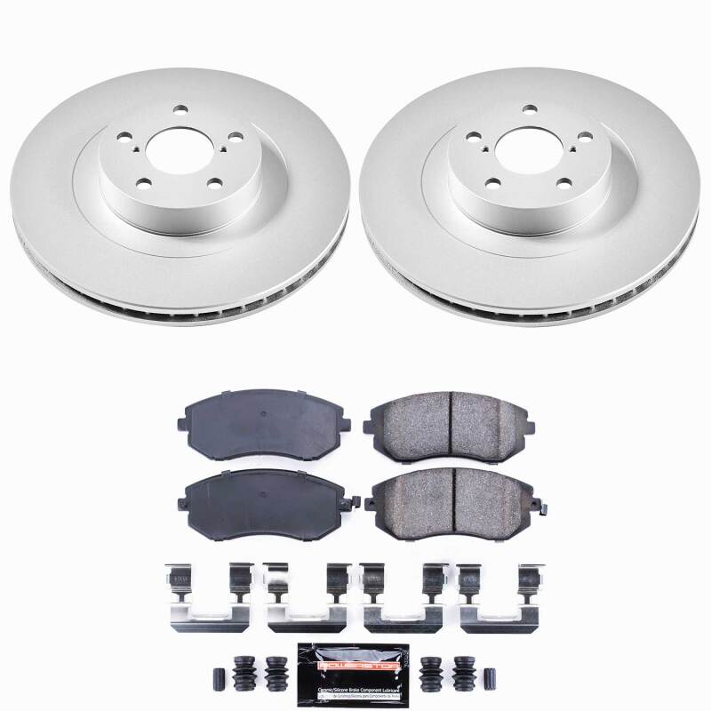 Power Stop 05-06 Saab 9-2X Front Z23 Coated Brake Kit