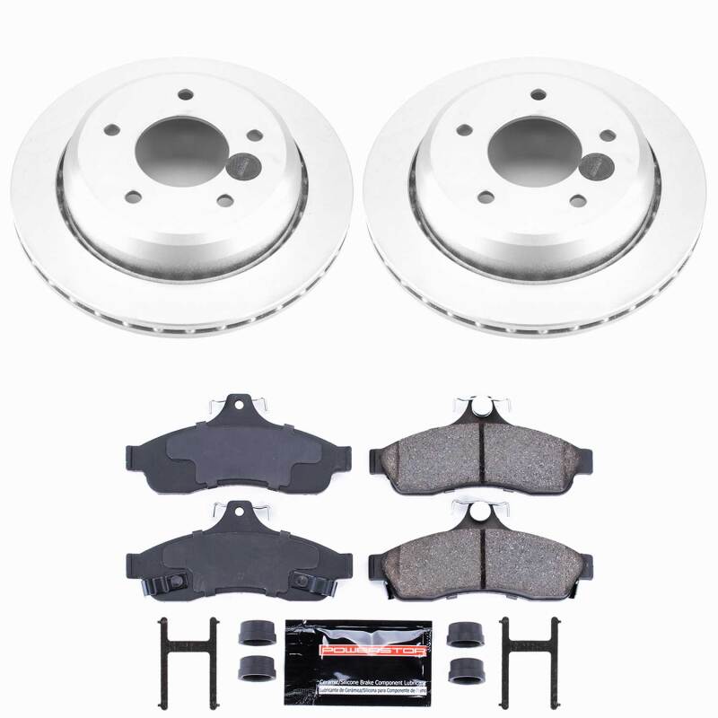 Power Stop 94-96 Chevrolet Caprice Rear Z23 Coated Brake Kit