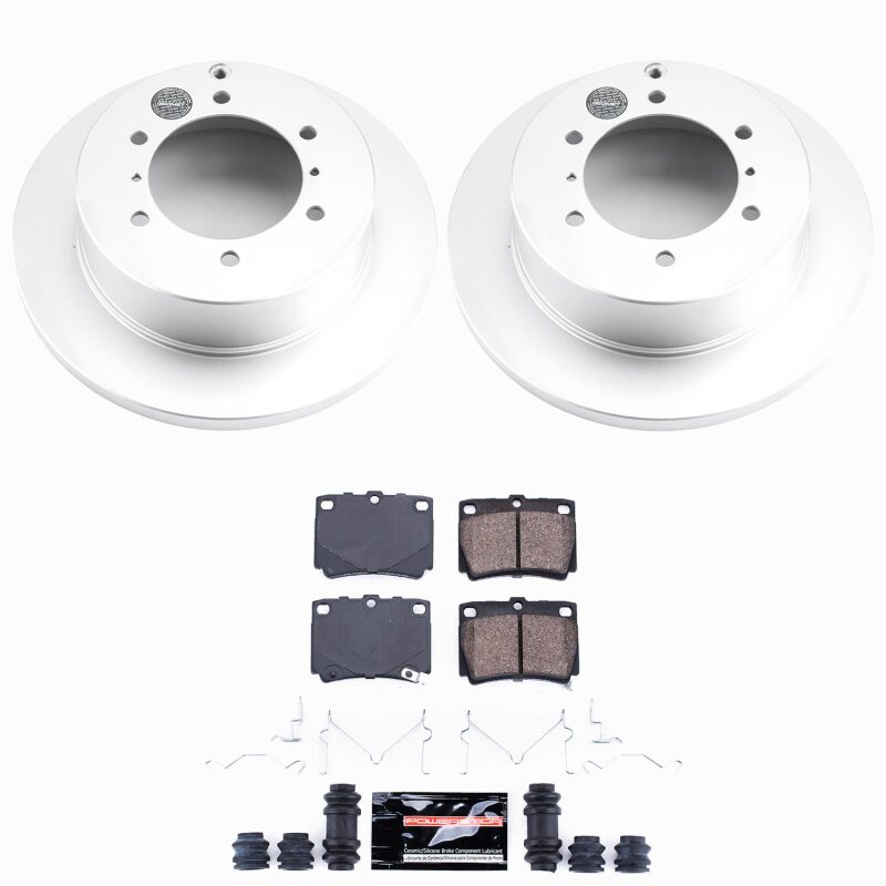 Power Stop 97-04 Mitsubishi Montero Sport Rear Z23 Coated Brake Kit