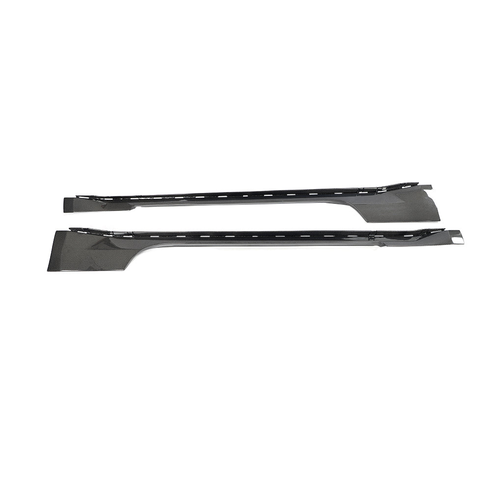 2015-2023 Ford Mustang Carbon Fiber Side Skirt Rocker Replacement (Pair)