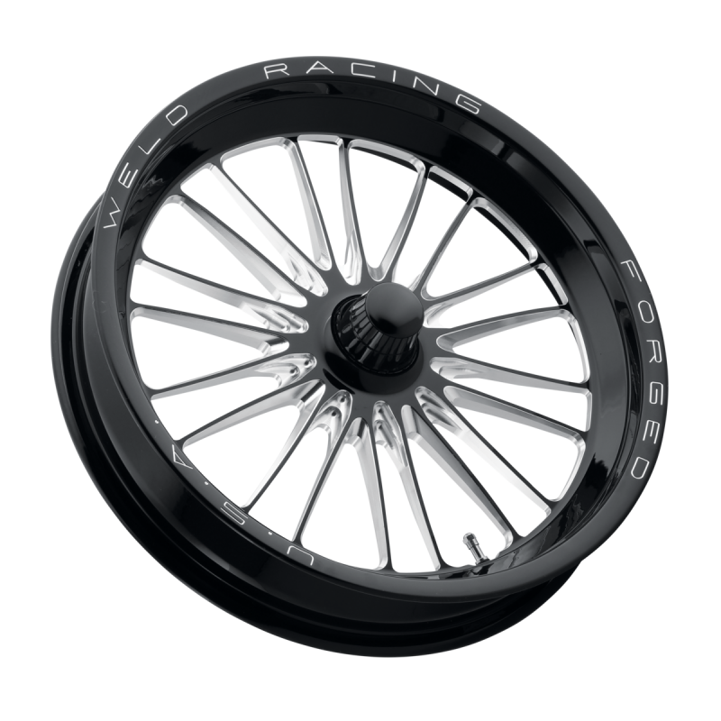 Weld RPM Frontrunner 17x2.15 / Anglia Spindle / 0 BS - Gloss Black Milled - Non-BL Wheel