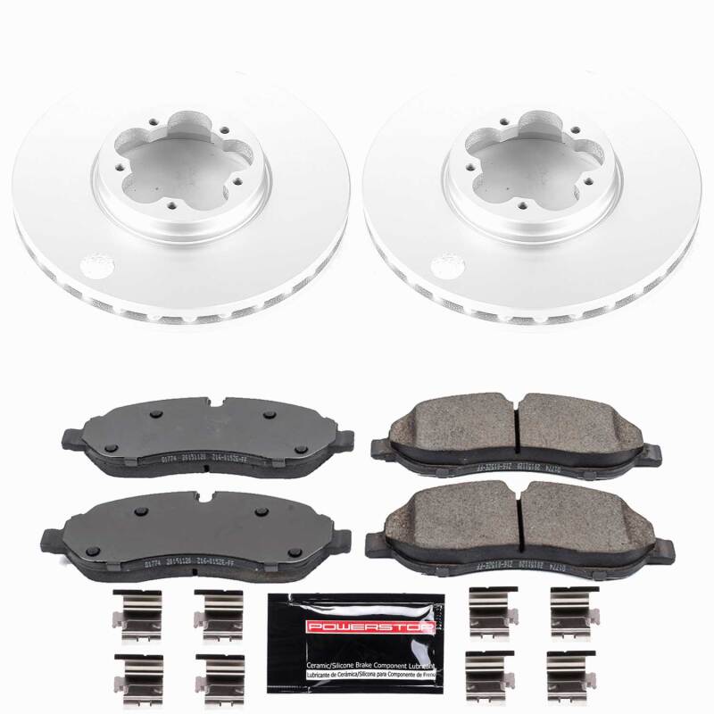 Power Stop 15-19 Ford Transit-150 Front Z23 Coated Brake Kit